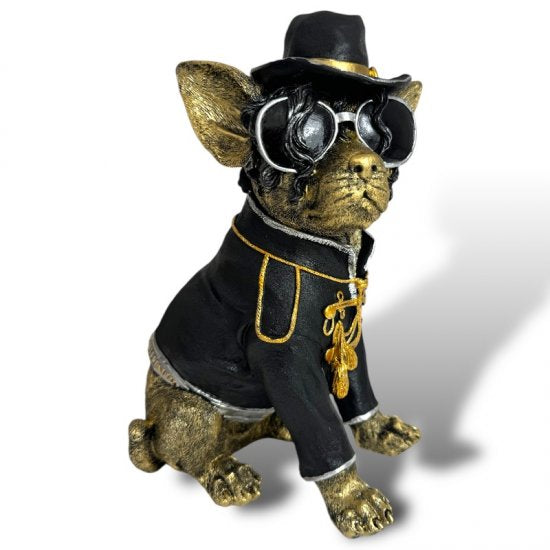 Hund Rocky figur – dekorativ figur til hjem og have