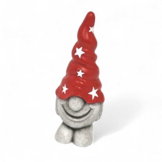 Nisse med stjernehue stående
